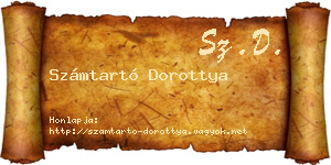 Számtartó Dorottya névjegykártya